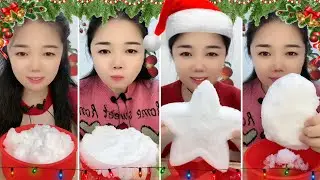ONLY BITES / FREEZER FROST EATING / SHAVED ICE EATING / HER SOLO / ASMR ( CHRISTMAS SPECIAL )