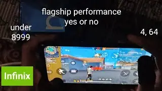 Infinix Hot 11 2022 handcam 4,64 free fire test high fps