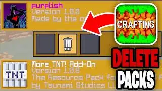 How To Delete Texture Packs Crafting And Building! - Tutorial