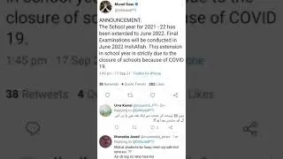 Breaking news regarding start of new session | Murad Ras tweet | session 2022 @edtalks842
