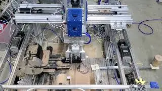 CNC lathe woodturning with Automatic Loading system. First prototype. Part 2/2