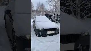 BMW f10 зимой на заднем приводе. Буду делиться опытом вождения.