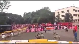 Karnataka workers Protest