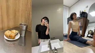 vlog 무더운 여름을 요가수련과 TTC과제로 보낸다! ☀️