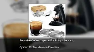 Reusable Coffee Capsule For Philips Senseo System Coffee Machine Eco-friendly Refillable Pods E