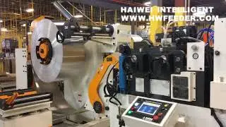 3 in 1 Press feeding line (compact uncoiler & straightener-feeder combination) export to Canada