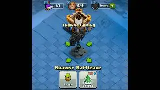 Clan Rush event Rewards Brawny Battleaxe Super Deco . It does not have any animation Effects