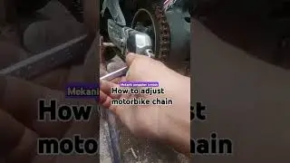 How to adjust motor bike chain #music #car #cara #bagaimana #stel #rantai #motor #tutorial #tu #tips