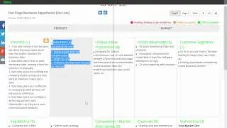 One Page Business Plan Template