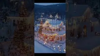 BELLISSIMI ESTERNI DI CASE NATALIZIE #natale #whitesnow #whitechristmas