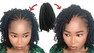 How to make Curly Crochet Braid Hairstyle with Xpression #hair #hairstyle #crochet #braids #trend