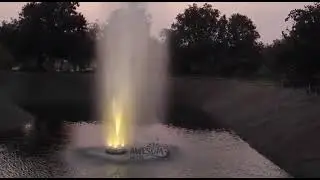 FLOATING  FOUNTAIN  WITH  FIERY  LIGHTING  EFFECT