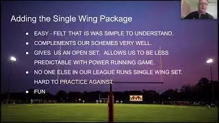 Добавление пакета Single-Wing к Wing T &mdash; Мэтт Стивенс &mdash; Paw Paw HS (MI)