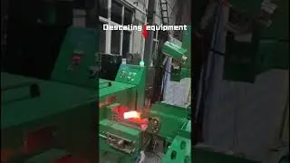 The scale cleaner can effectively remove the scale on the surface of forgings. #descaling machine