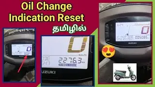 How to reset Oil change Indication alarms in bikes #suzuki #access125 #scooty #bikerepair 