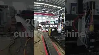 12m length 20kw fiber laser cnc cutting machine with Raycus Power #shorts