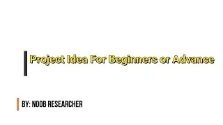 Project Idea For Developers