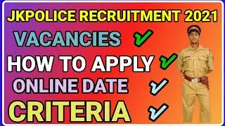 JKPOLICE.GOV.IN NEW RECRUITMENT 2021 5381 VACANCIES  | JKPOLICE RECRUITMENT 2021 VACANCIES | APPLY​