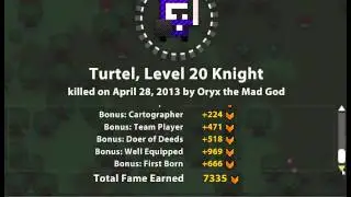 ROTMG: Knight Death- almost 3k base fame