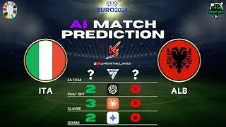 Italy vs Albania | AI vs AI Simulation | Euro 2024 | Full Match Gameplay