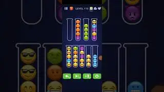 Emoji Sort Puzzle Level 115 solution , Emoji Sort - Puzzle Games, People Lovin Games, All Levels
