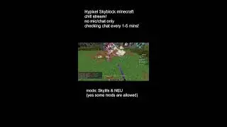 Hypixel Skyblock boring grindin #minecraft #hypixel #hypixelskyblock #gaming #live #livestream