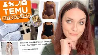 Is TEMU legit? 🧐 First Impressions: unboxing electronics, curvy clothes & treasures from TEMU!
