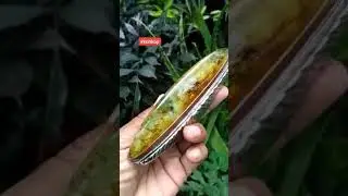 10cm Suji gold cristal kembang edelweis