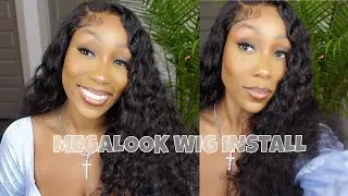 MEGALOOK 5X5 CLOSURE 26 INCH LOOSE WAVE WIG INSTALL