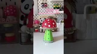 Diy Tissue Paper Mushroom Craft🍄#shorts #viralshort #reuse #diy #handmade #crafting #trending