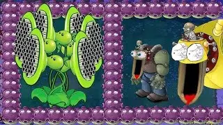 PLANTS VS ZOMBIES BATTLEZ | MINIGAME | Threepeater Gloom Shroom vs Giga Gargantuar Zombie Dr.Zomboss