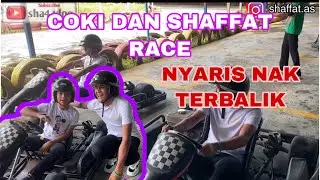 COKI DAN SHAFFAT RACE GO CART || NYARIS TERBALIK || SAPE YANG MENANG ? Sha4 vlog