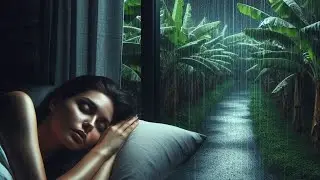 🌧️[ Rain Tropica ] 🌿 - 💯% Rain Sounds For Sleeping or Studying 🌧️ White Noise Rainstorm 10 Hours