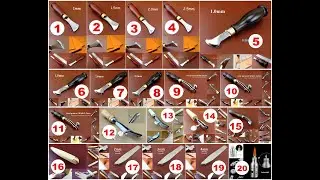 20 Kinds Leather Craft Edger Edging Creasing Creaser Round Press Line Beveler Decorate Tool