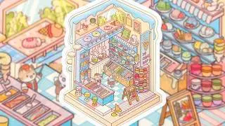 ASMR 3D Sticker Scene Ice Cream Shop🍦 | Relax video | No BGM | No Talk