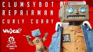 Whycat & GEARHEADTOYS  - Clumsybot Repairman Curly Curry Review