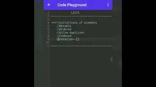 List part1 || Python