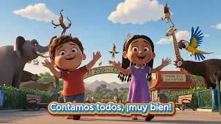 Counting Fun at the Zoo: A Bilingual Adventure!
