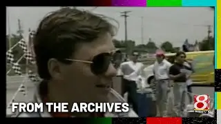 WISHstory: WISH-TV's Dick Rea speaks with IndyCar driver Scott Brayton during media competition