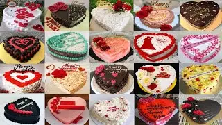 💖Heart Shape Anniversary Cake Designs 2022/Heart Shape Cake Decorating Ideas For Anniversary/Cakes
