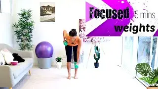 5 Min Strength Training Weights Workout - BARLATES BODY BLITZ Focused 5 mins Weights