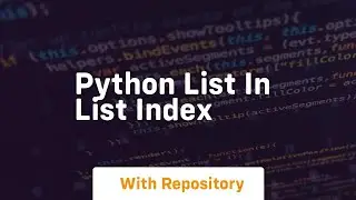 python list in list index