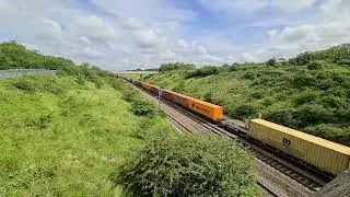 66 309 works 4L98 south towards Huntingdon, 17 May 2024.
