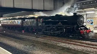 45407 Black 5 leaving Sheffield railway station 