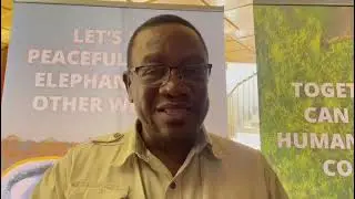 ZimParks director-general Dr Fulton Mangwanya speaking about the  WhatsApp Conflict Chatbot