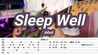 Sleep Well |&copy;d4vd |【Guitar Cover】with TABS