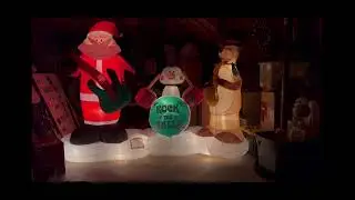 Customized Gemmy inflatable lightshow jazz band (old video)