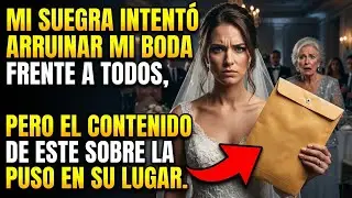 Mi suegra intentó arruinar mi boda pero el contenido de este sobre la puso en su lugar