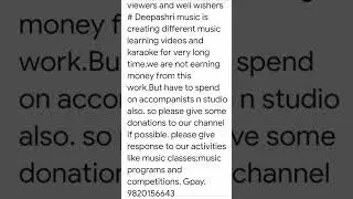 Different Activities for our viewers and subscribers# By Deepashri music🎶