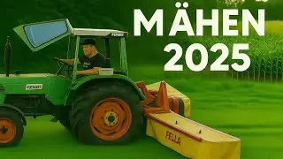 Gras M&auml;hen 2025 🌾 | Fendt Farmer 102S mit Fella Ramos 320 im Einsatz | 2ter Schnitt
